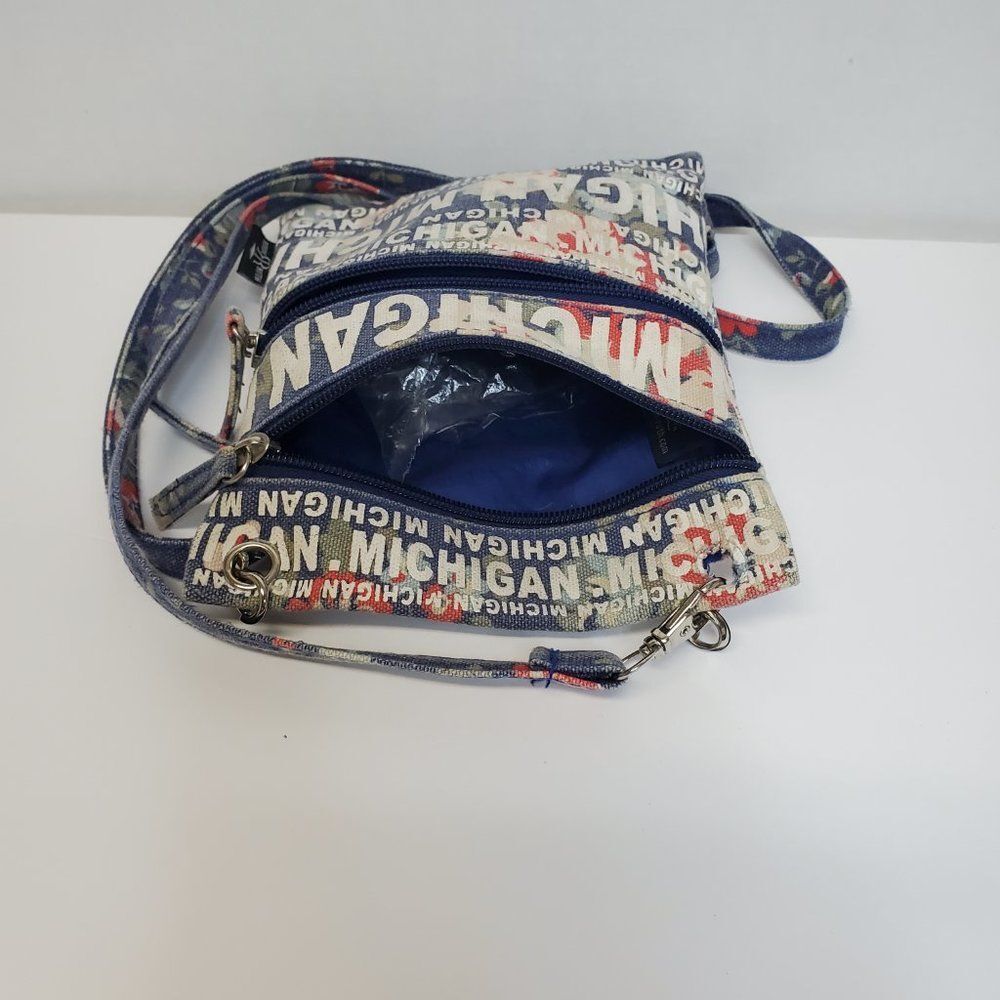 Robin Ruth Blue-multicolor Michigan Crossbody - Picture 4 of 4